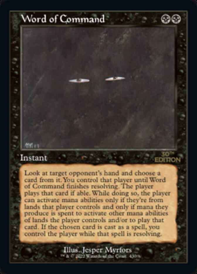 Word of Command — 30th Anniversary Edition 430/594