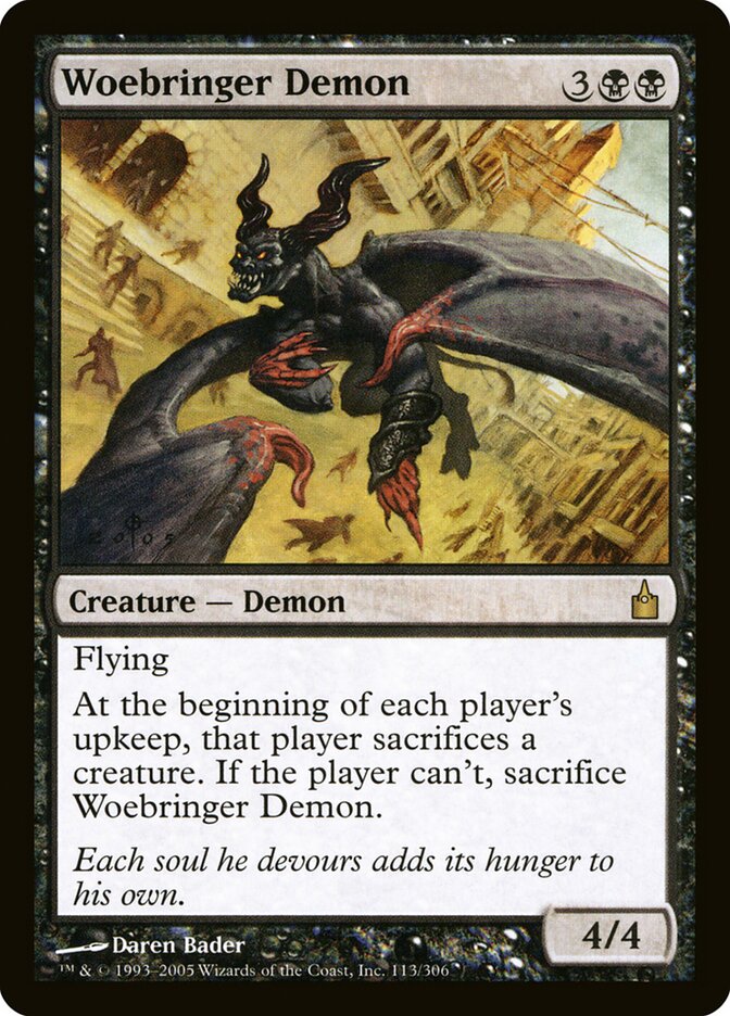 Woebringer Demon — Ravnica: City of Guilds 113/306