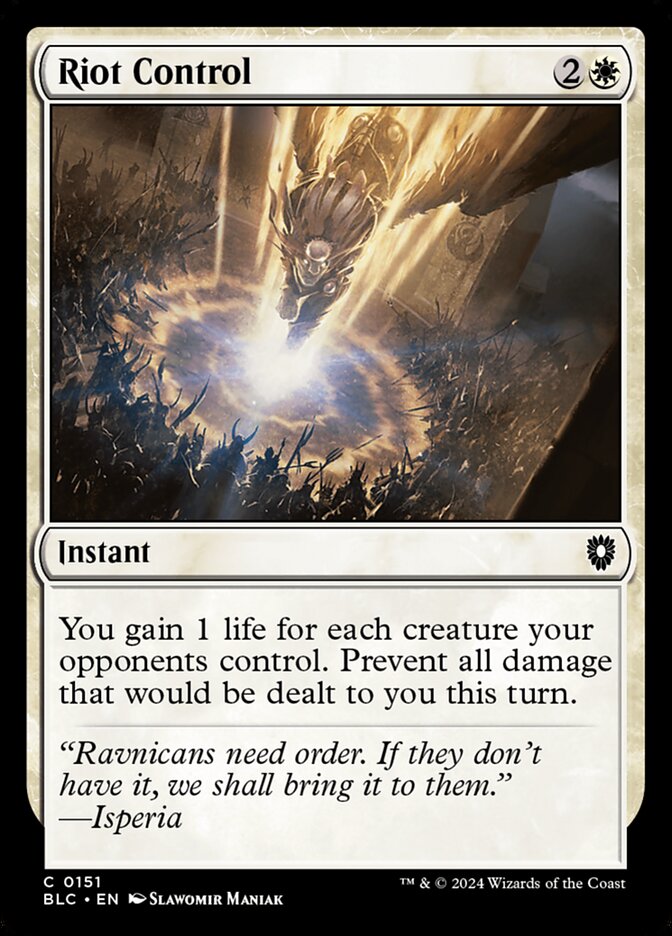 Riot Control — Bloomburrow Commander 151/356