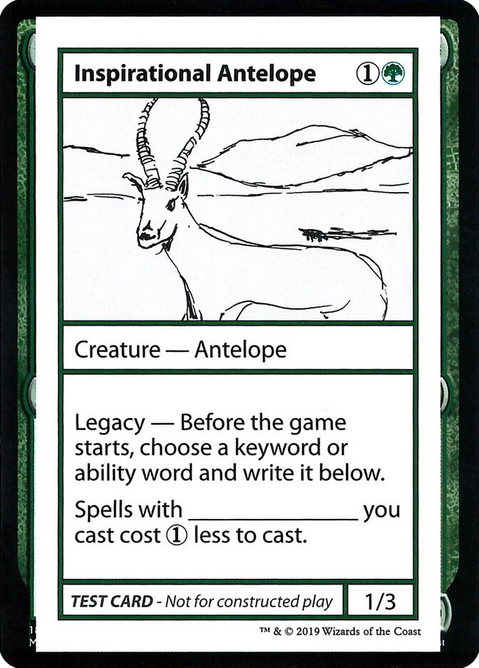 Inspirational Antelope — Mystery Booster Playtest Cards 2021 78/121