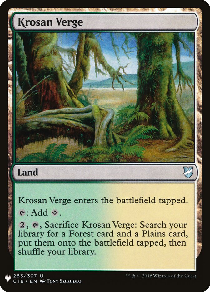 Krosan Verge — The List C18-263/5581