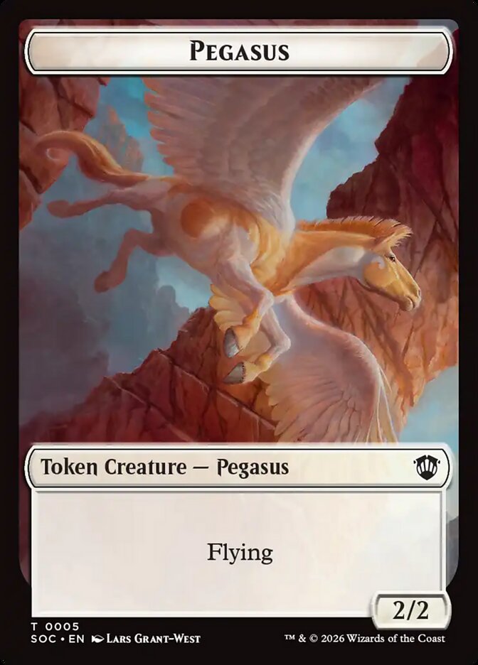 Pegasus — Secrets of Strixhaven Commander Tokens 5/30