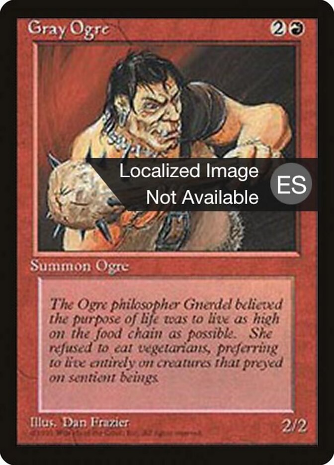 Gray Ogre — Fourth Edition Foreign Black Border 200/378