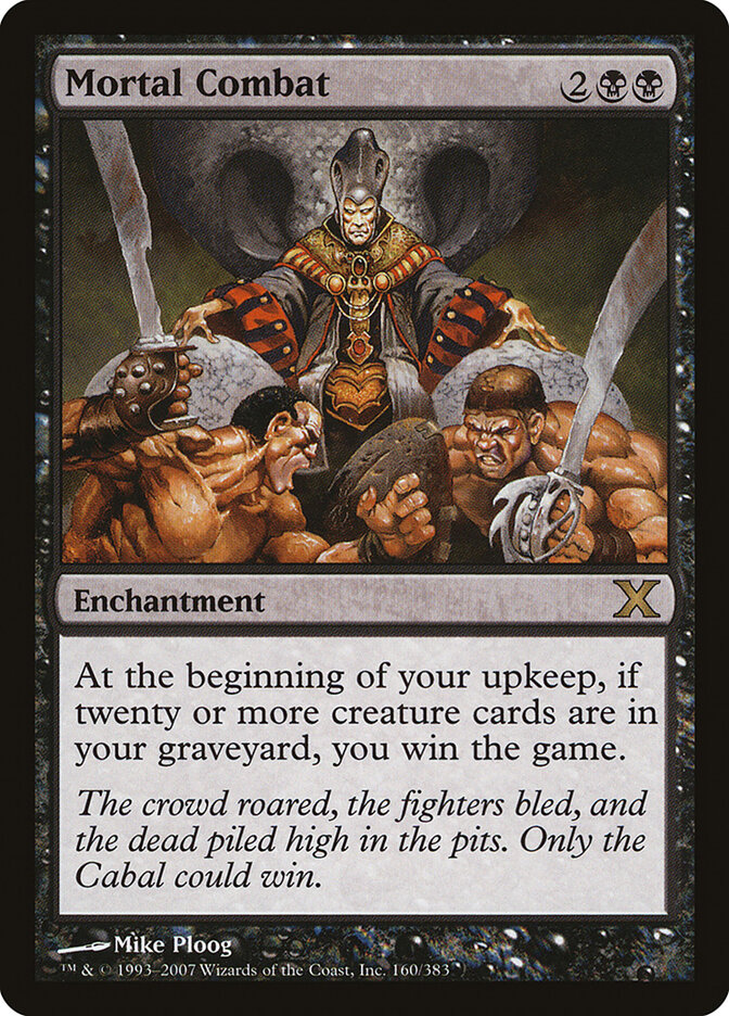 Combat mortel — Tenth Edition 160/510