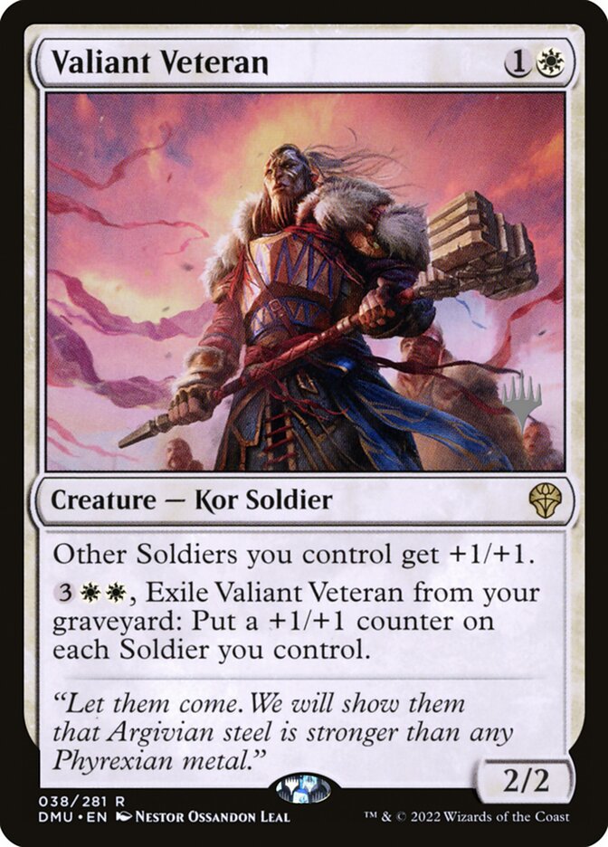 Valiant Veteran — Dominaria United Promos 38p/161
