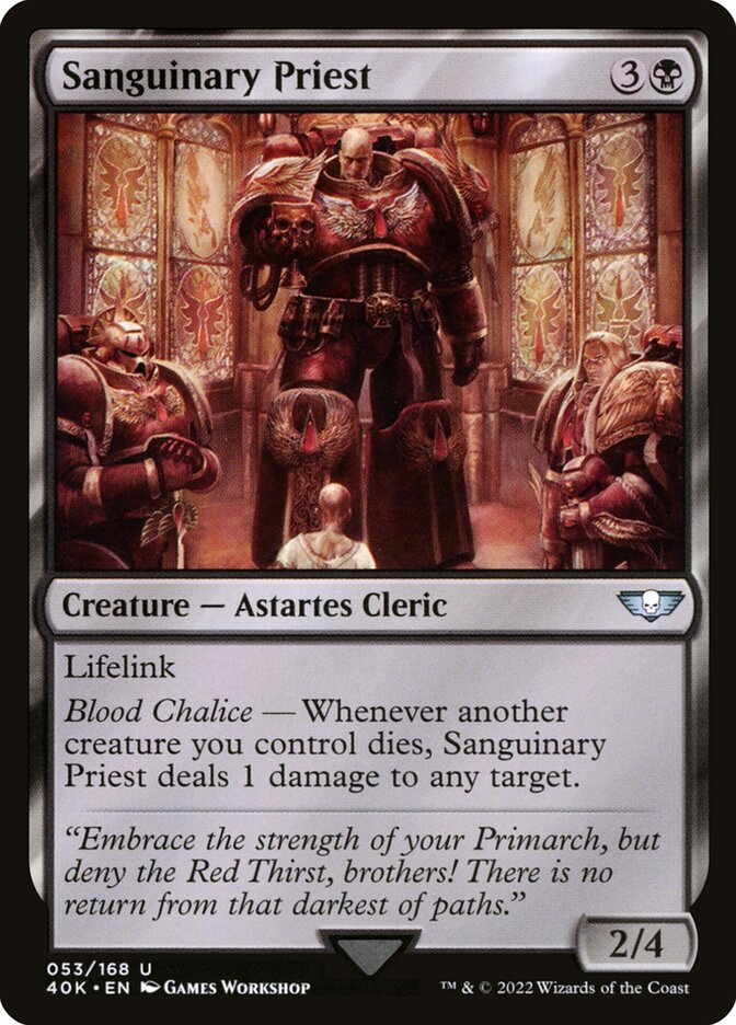 Sanguinary Priest — Warhammer 40,000 Commander 53/617