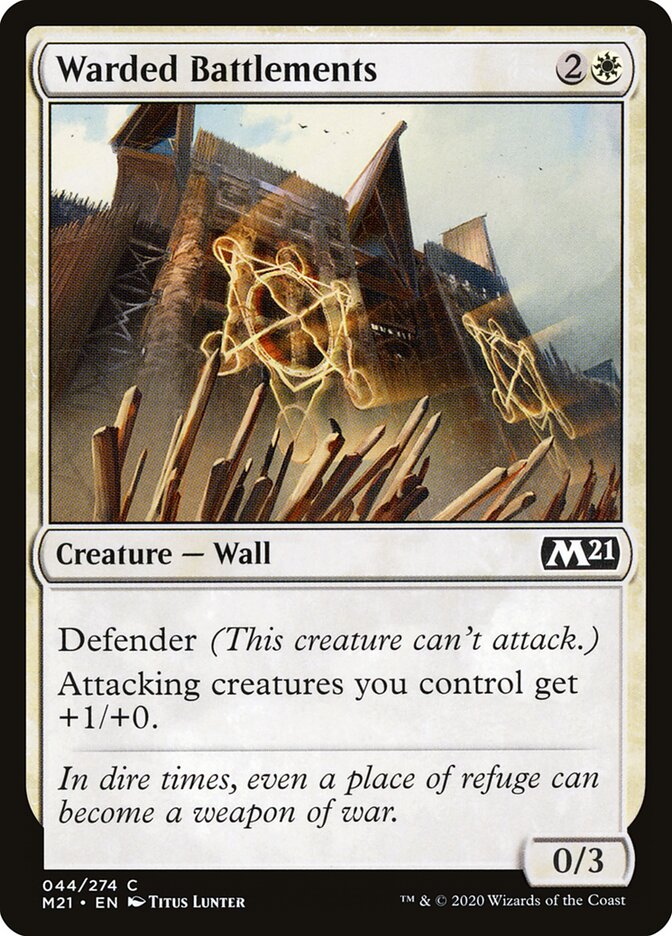 Warded Battlements — Core Set 2021 44/397
