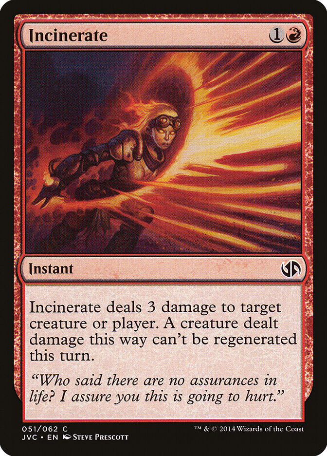 Incinerate — Duel Decks Anthology: Jace vs. Chandra 51/62