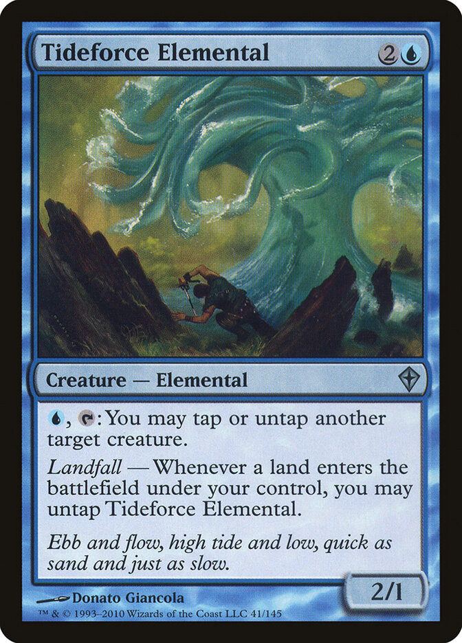 Tideforce Elemental — Worldwake 41/145