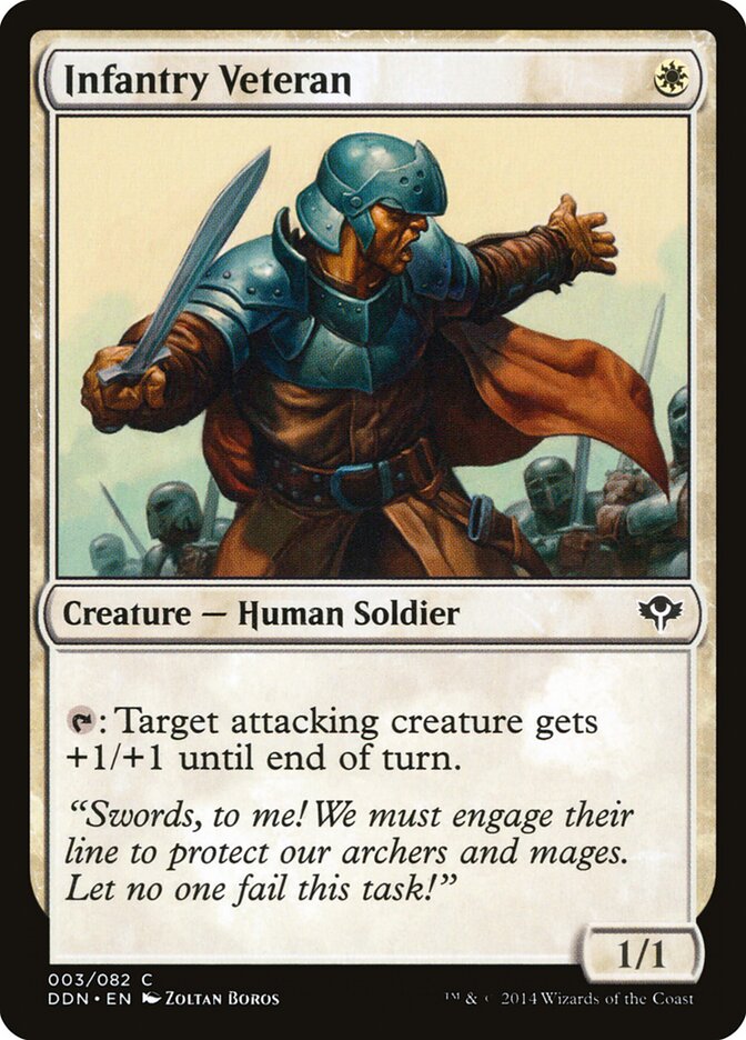 Infantry Veteran — Duel Decks: Speed vs. Cunning 3/82