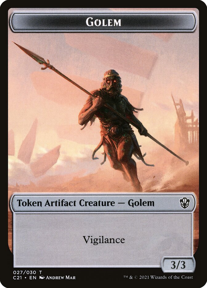 Golem — Commander 2021 Tokens 27/30