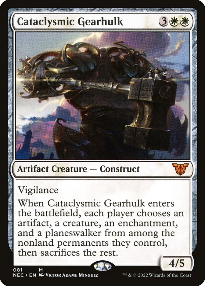 Cataclysmic Gearhulk — Neon Dynasty Commander 81/179