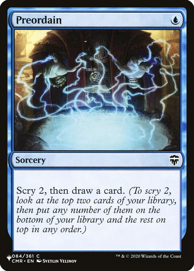 Preordain — The List CMR-84/5581