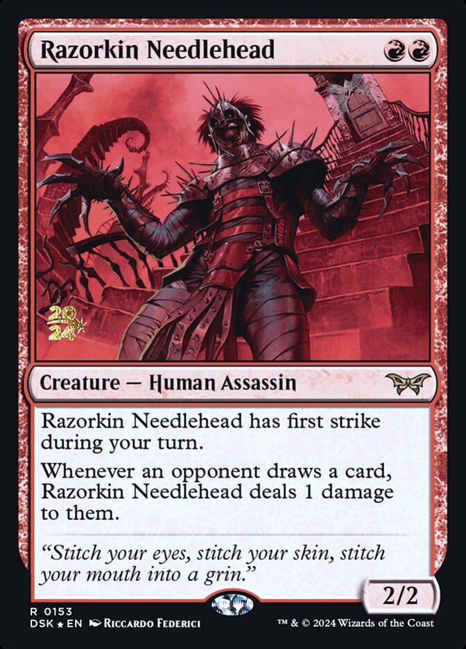 Razorkin Needlehead — Duskmourn: House of Horror Promos 153s/160