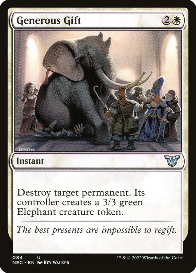 Generous Gift — Neon Dynasty Commander 84/179