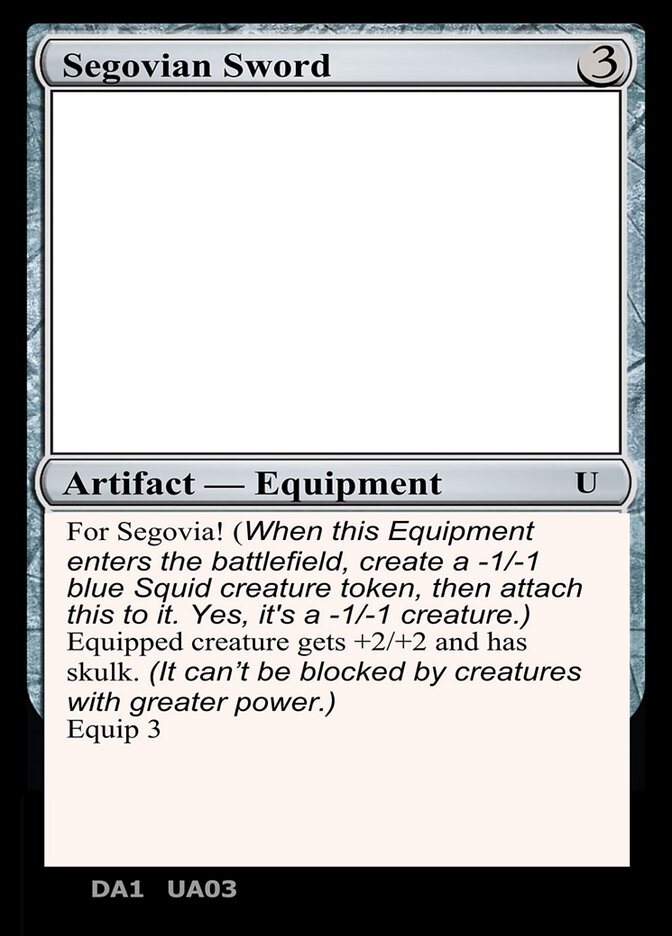 Segovian Sword — Unknown Event UA03e/512