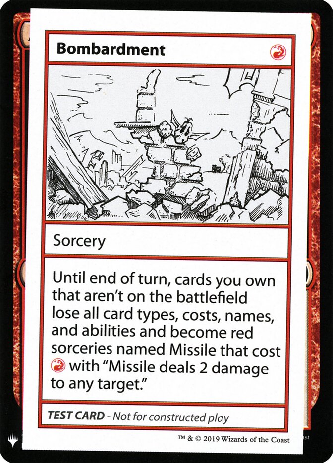 Bombardment — Mystery Booster Playtest Cards 2019 53/121