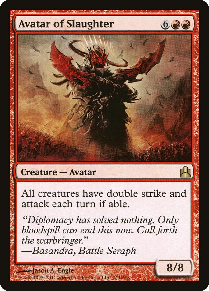 Avatar of Slaughter — Commander 2011 111/318