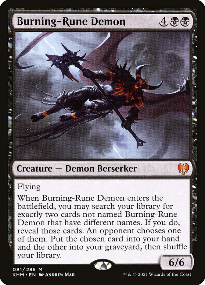 Burning-Rune Demon — Kaldheim 81/425