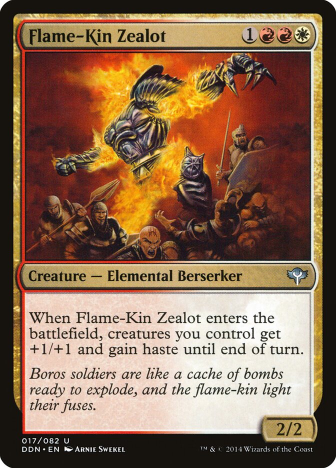 Flame-Kin Zealot — Duel Decks: Speed vs. Cunning 17/82