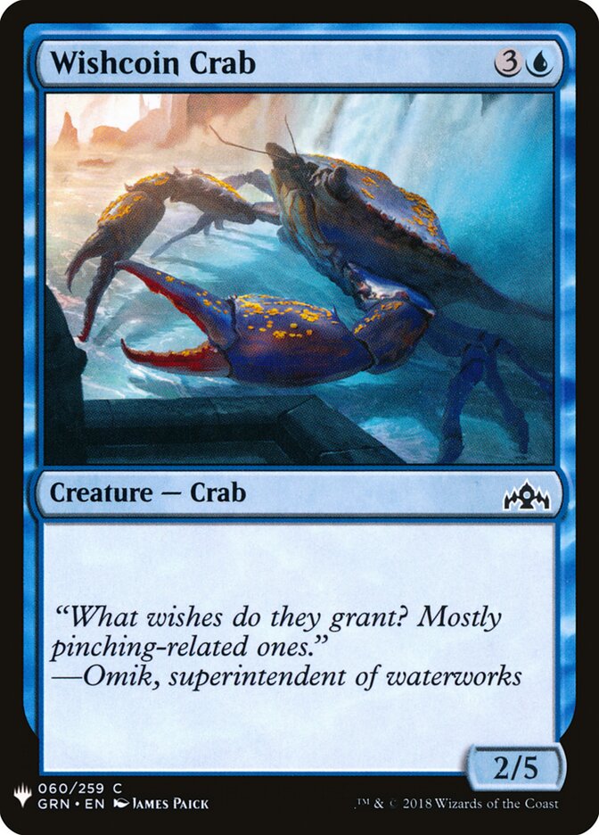 Wishcoin Crab — The List GRN-60/5581