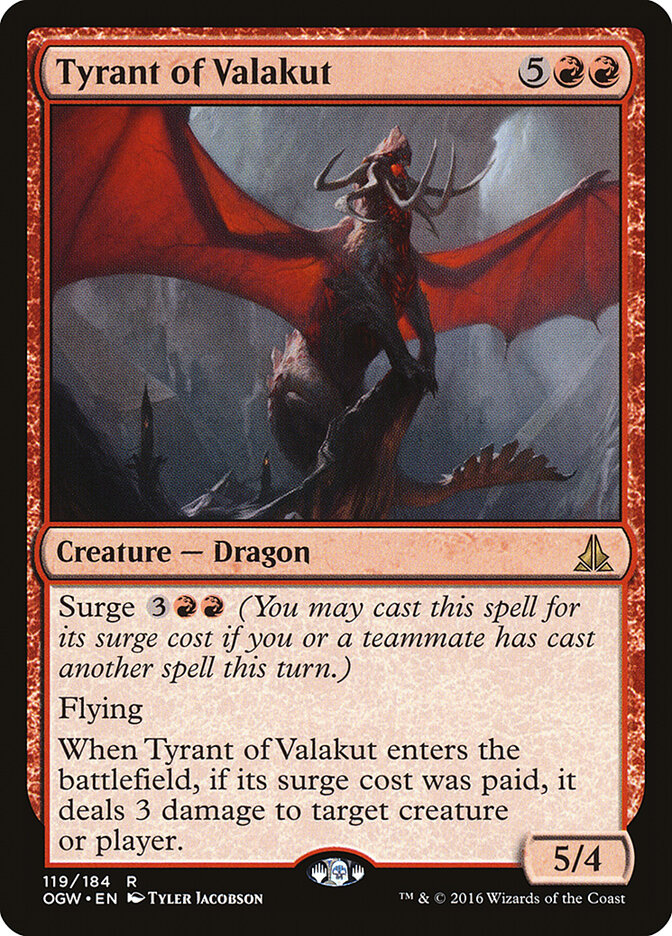 Tyrant of Valakut — Oath of the Gatewatch 119/186