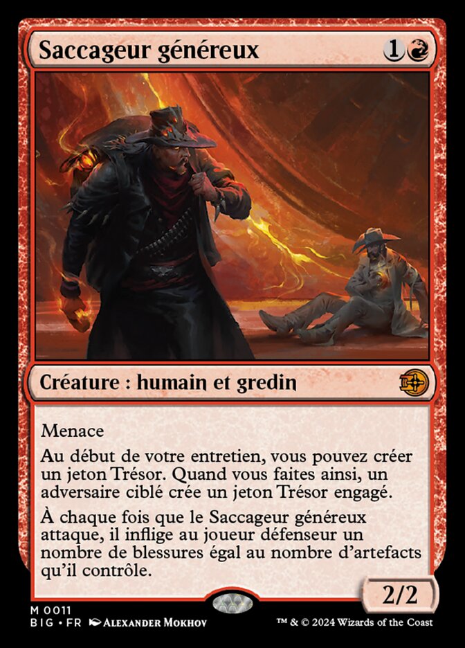 Saccageur généreux — The Big Score 11/95