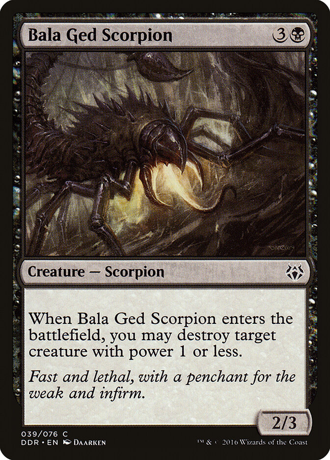 Bala Ged Scorpion — Duel Decks: Nissa vs. Ob Nixilis 39/76