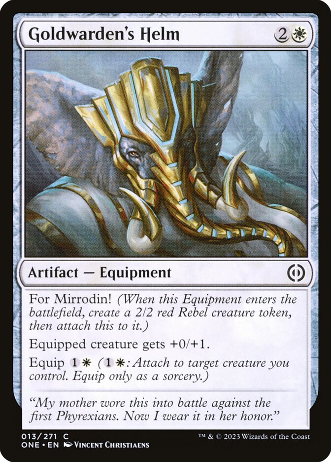 Heaume de gardoré — Phyrexia: All Will Be One 13/479