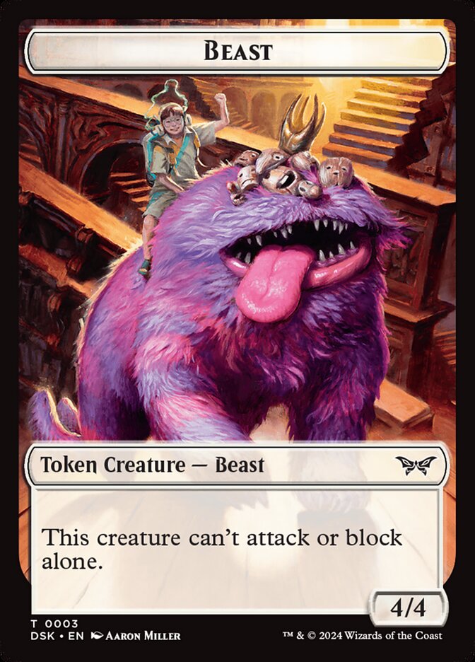 Beast — Duskmourn: House of Horror Tokens 3/19