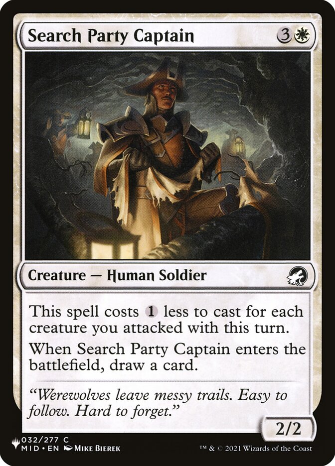 Search Party Captain — The List MID-32/5581