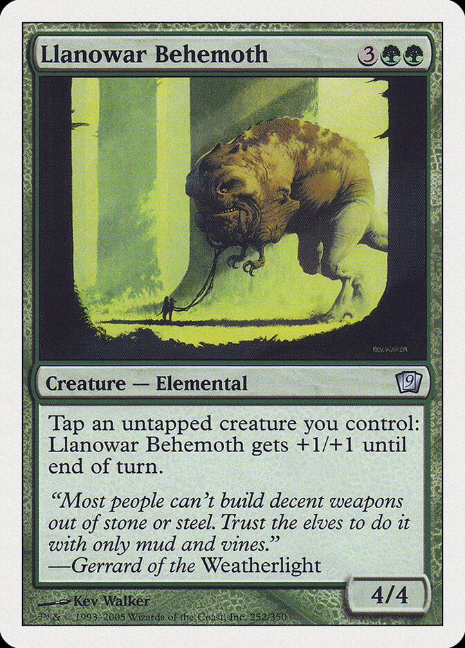 Llanowar Behemoth — Ninth Edition 252/709