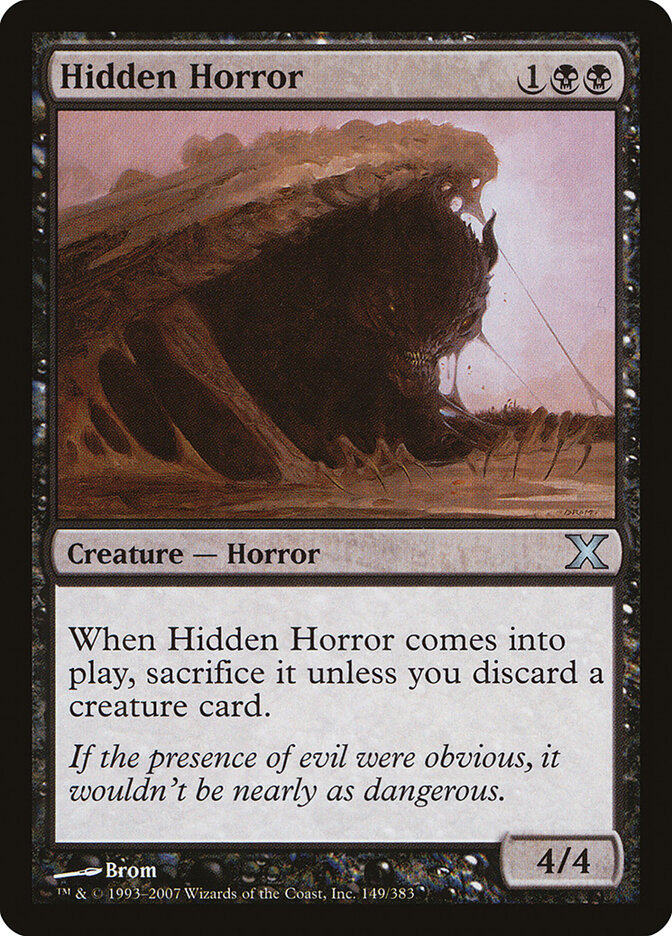 Horreur cachée — Tenth Edition 149/510