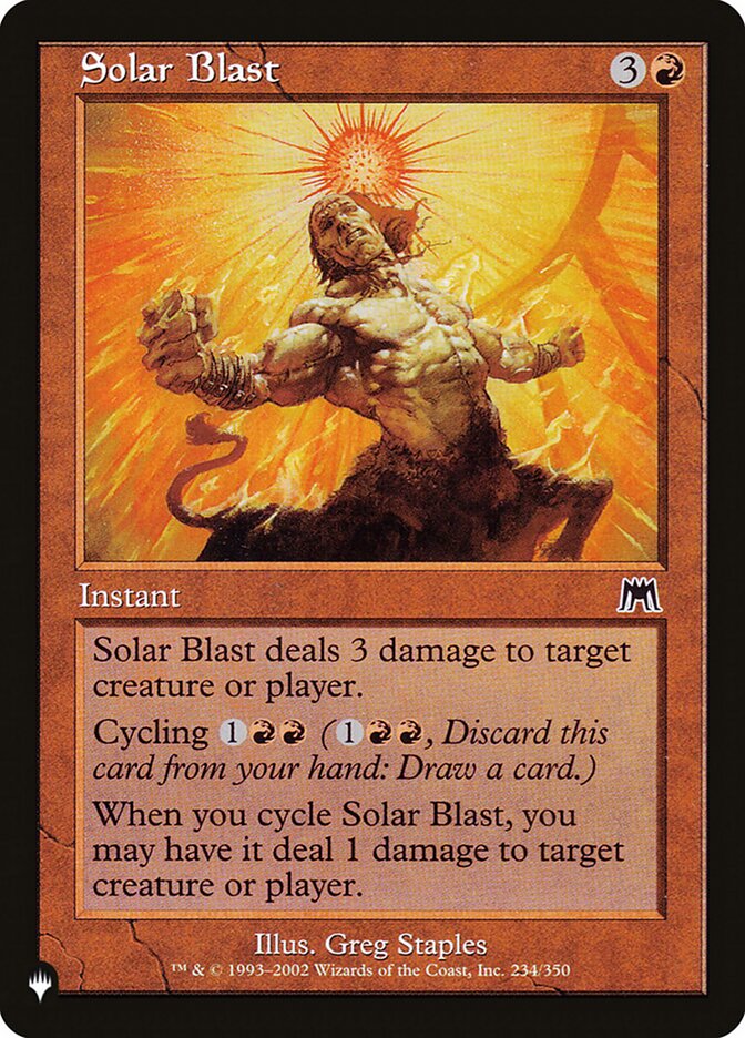 Solar Blast — The List ONS-234/5581