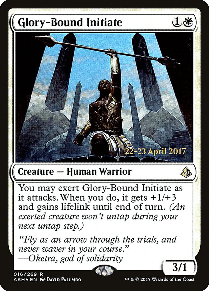 Glory-Bound Initiate — Amonkhet Promos 16s/77