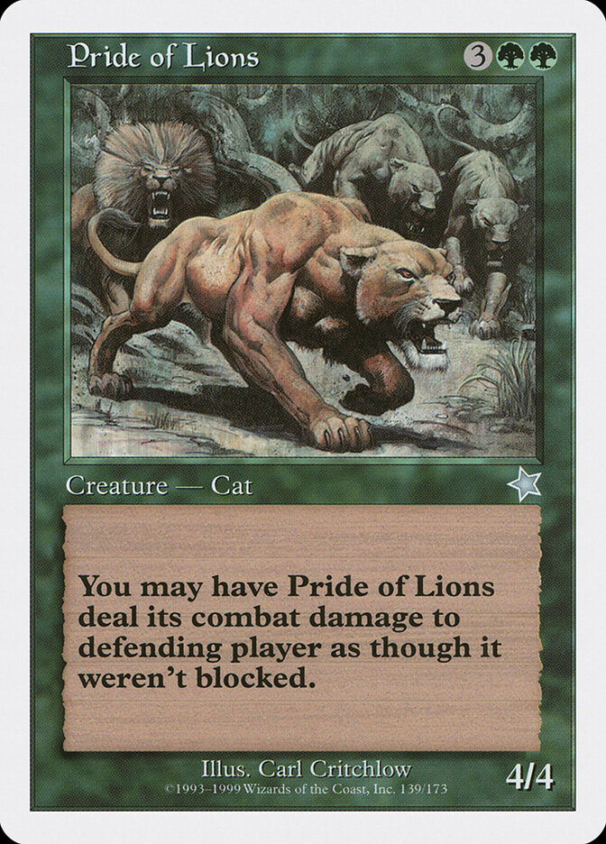 Pride of Lions — Starter 1999 139/173