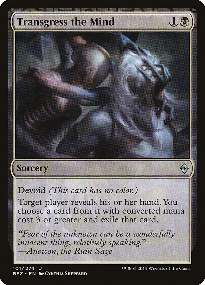 Transgress the Mind — Battle for Zendikar 101/299