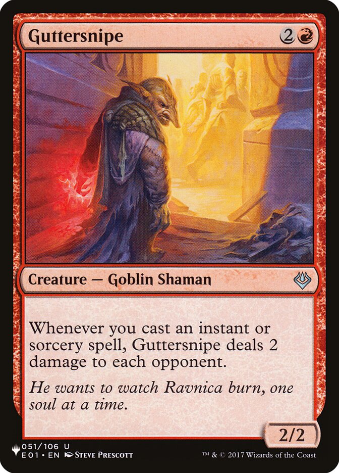 Guttersnipe — The List E01-51/5581