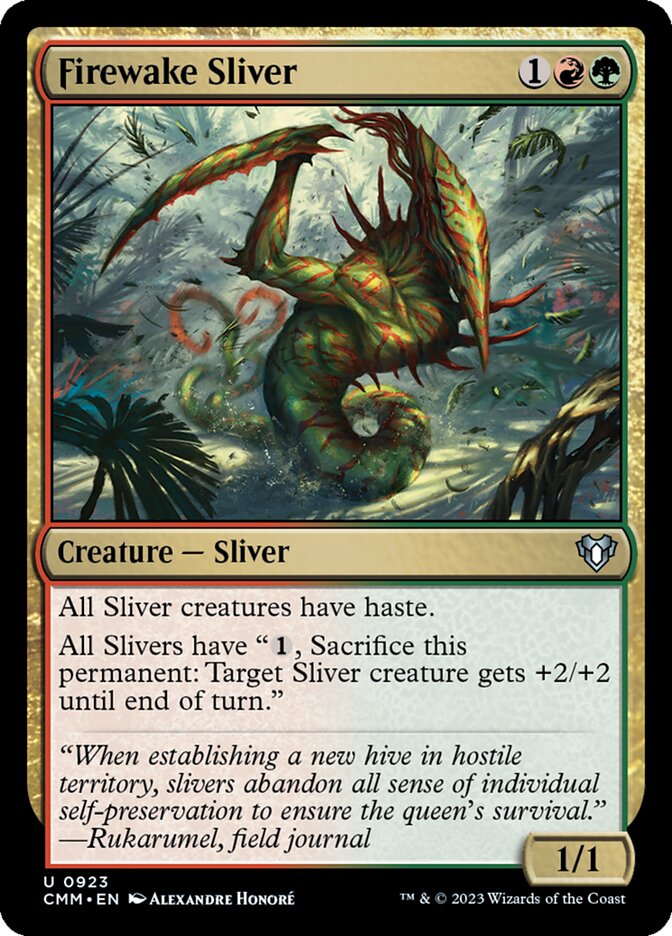 Firewake Sliver — Commander Masters 923/1067