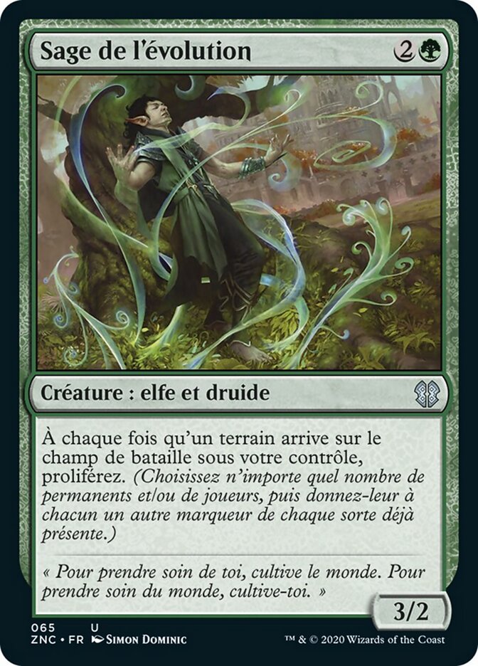 Sage de l'évolution — Zendikar Rising Commander 65/142