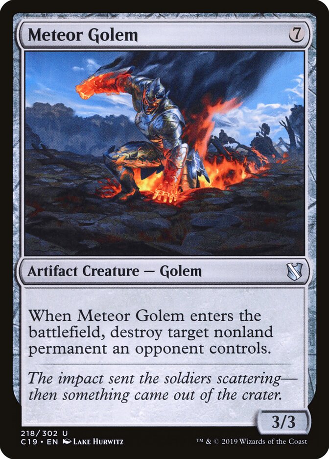 Golem météoritique — Commander 2019 218/302