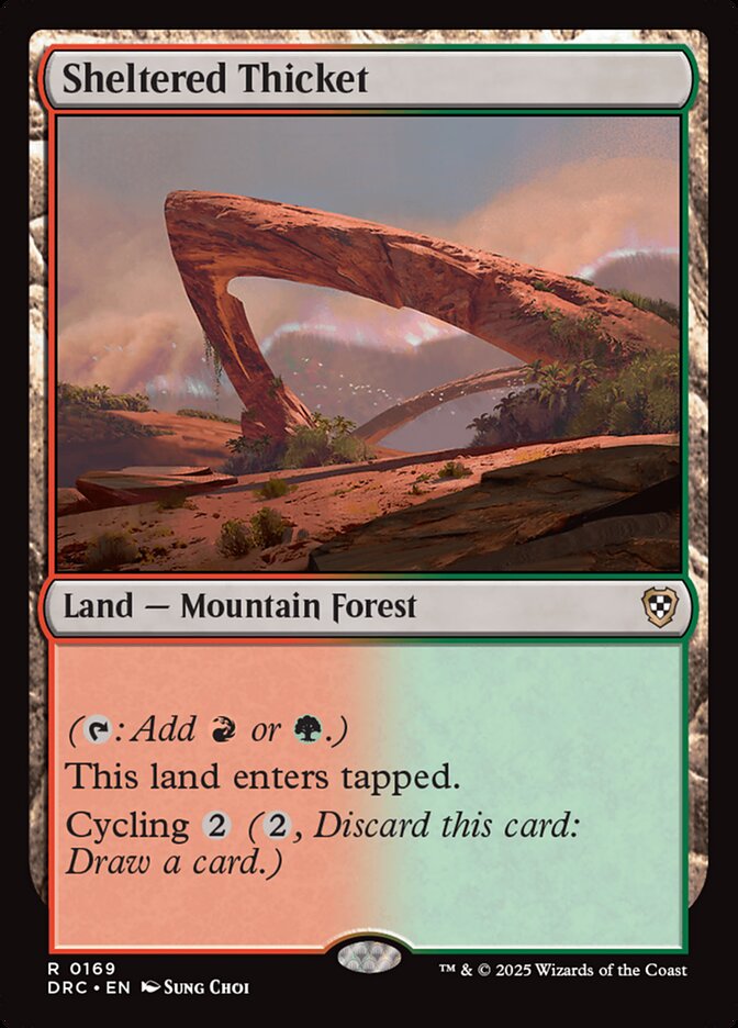 Sheltered Thicket — Aetherdrift Commander 169/184