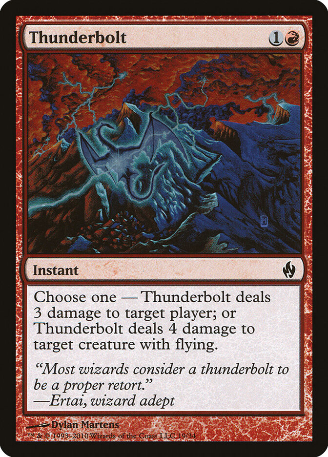 Thunderbolt — Premium Deck Series: Fire and Lightning 19/34