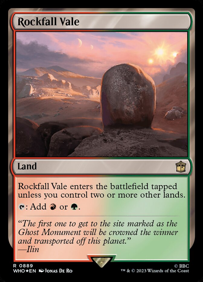 Rockfall Vale — Doctor Who 889/1178