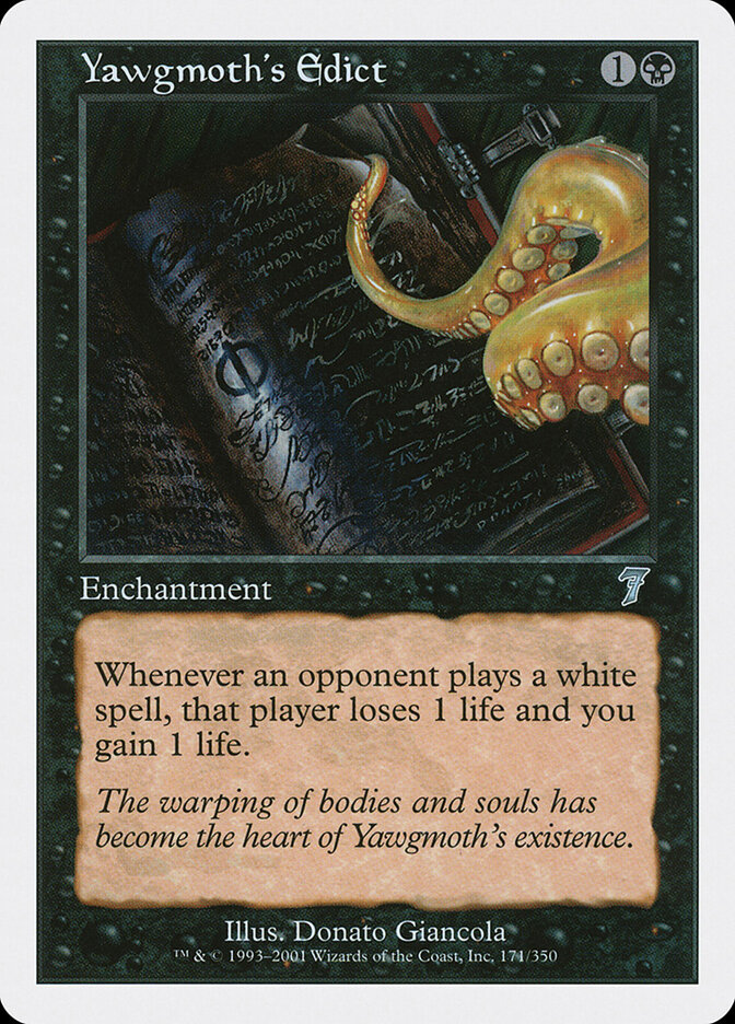 Yawgmoth's Edict — Seventh Edition 171/708