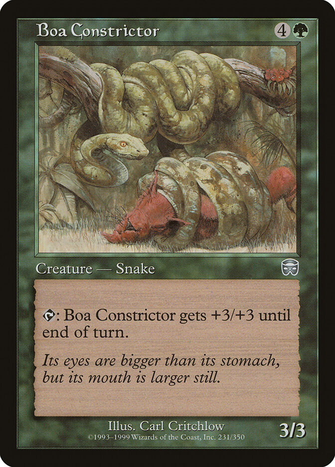 Boa Constrictor — Mercadian Masques 231/350