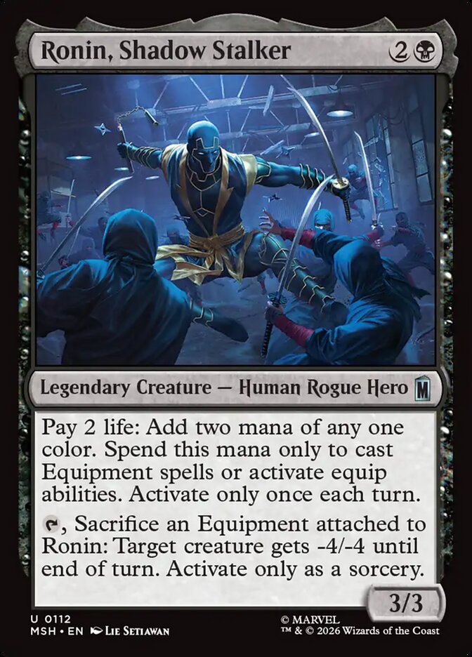 Ronin, Shadow Stalker — Marvel Super Heroes 112/453