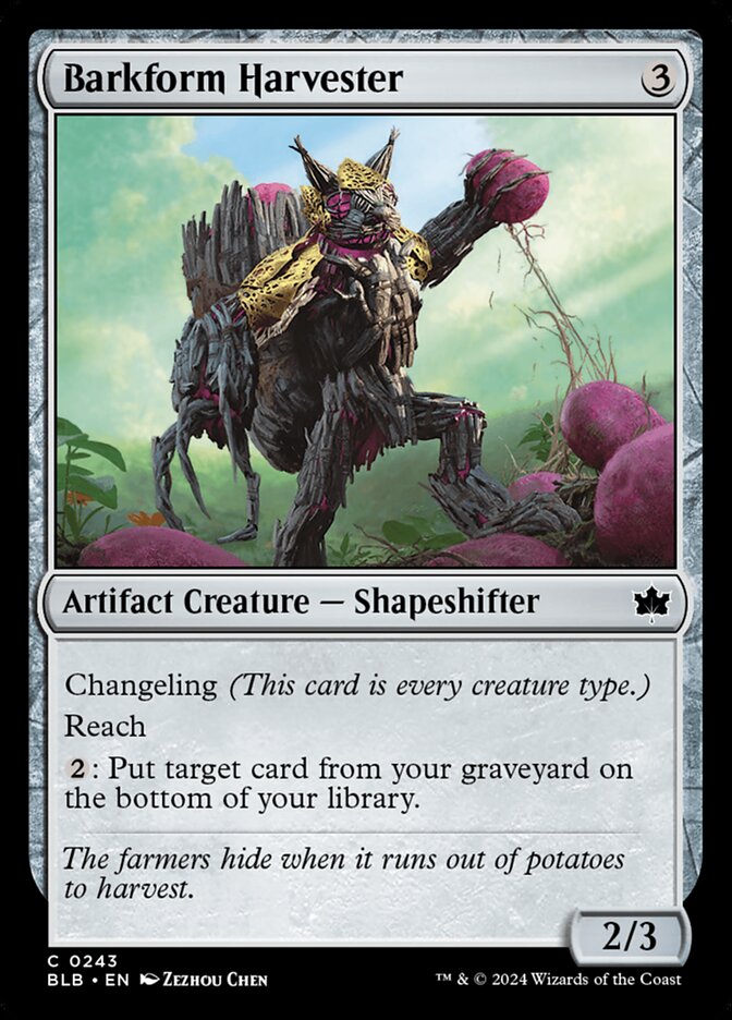 Barkform Harvester — Bloomburrow 243/398