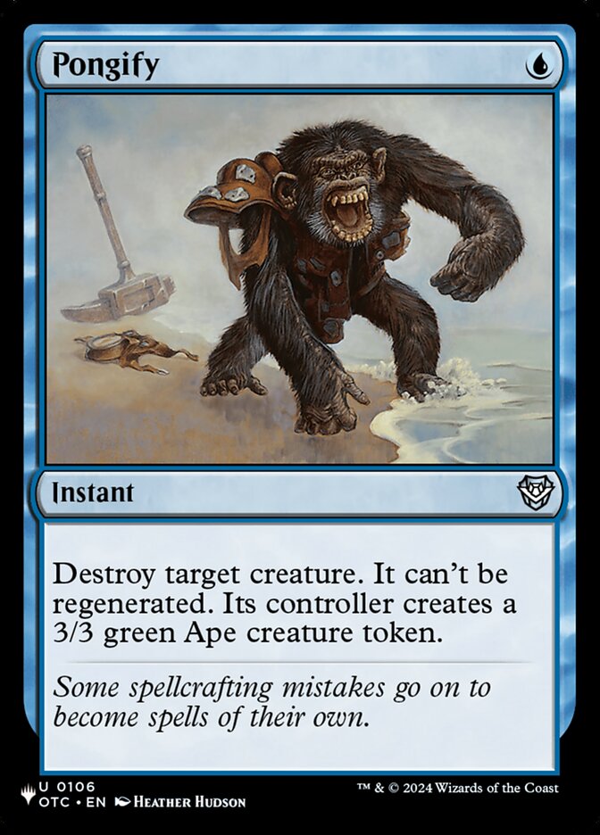 Pongify — The List OTC-106/5581