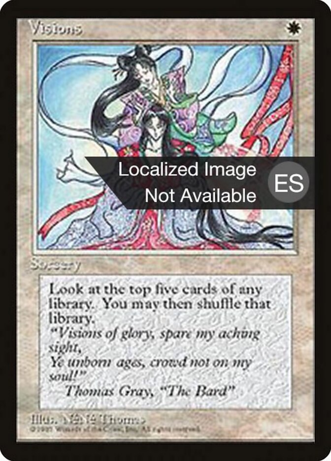 Visions — Fourth Edition Foreign Black Border 54/378